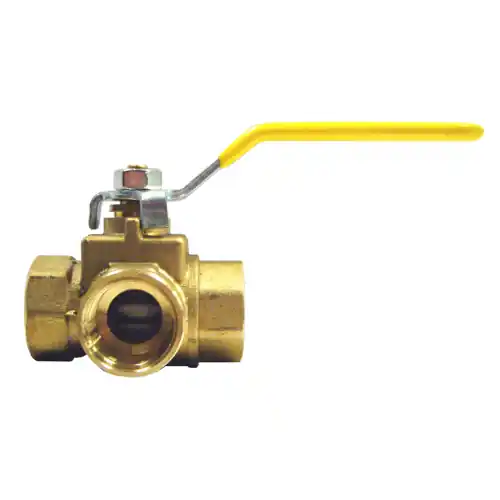 Ball Valve 3-Way; 1/4 FPT