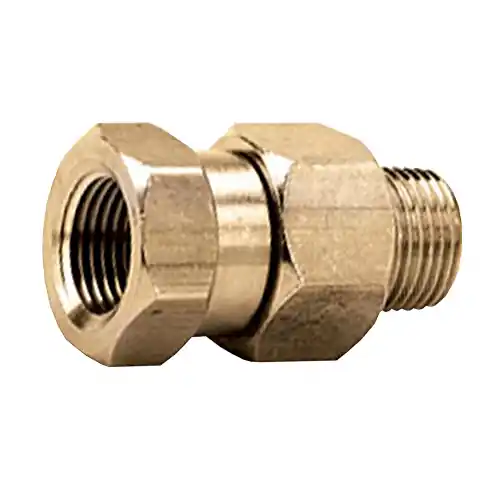 Pressure Washer Hose Connection; 3/8 MPT x 3/8 NPSM; Brass; 3000 P.S.I