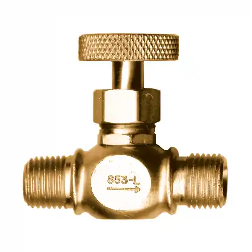 CSA Needle Valve; 9/16-18LHx1/4 MPT
