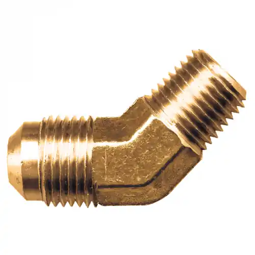 Brass 45 Elbow; 3/8M.SAEx1/2MPT