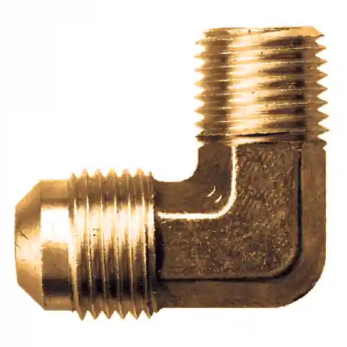 Brass 90 Elbow; 1/2M.SAEx1/4MPT