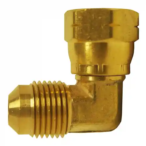 Brass 90 Elbow; 1/4M.SAEx1/4F.SAE