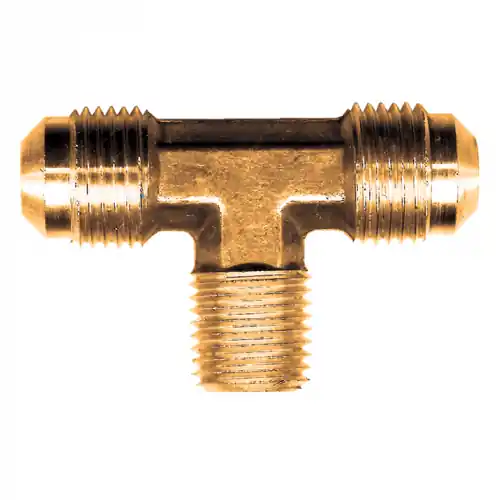 Brass Tee; 1/2M.SAEx1/2MPT
