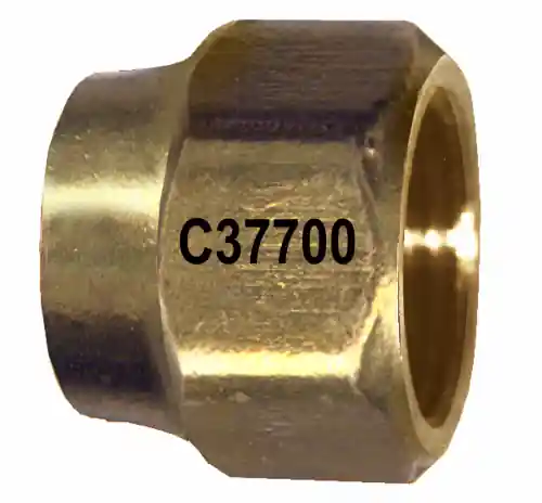Brass Forged Nut; 5/8F.SAEx1/2 ID