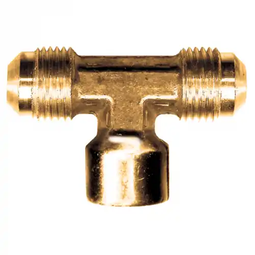 Brass Tee; 1/2M.SAEx3/8FPT