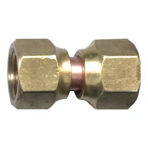 Brass Forged Nut Coupling; 1/2F.SAESW