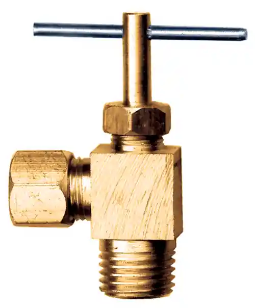 PolyComp Ndl Valve 90 Elbow; 1/4x1/8MPT
