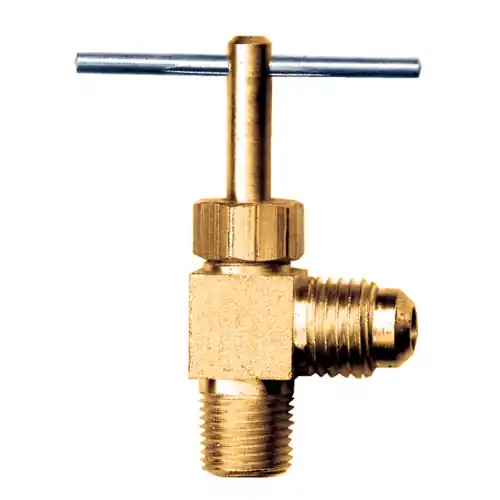 Needle Valve 90 Elbow; 1/4M.SAEx1/8MPT