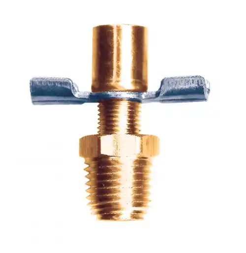 Back Seating Drain Valve Extended Outlet; 1/4 MPT