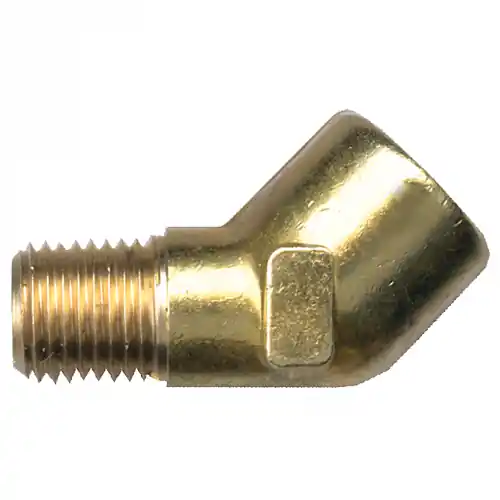 Brass 45 Elbow; 1/4 MPT x 1/4 FPT