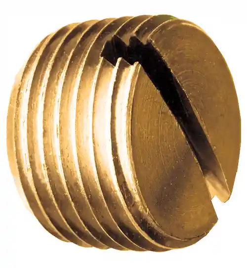 Brass Plug Slotted; 3/8 MPT