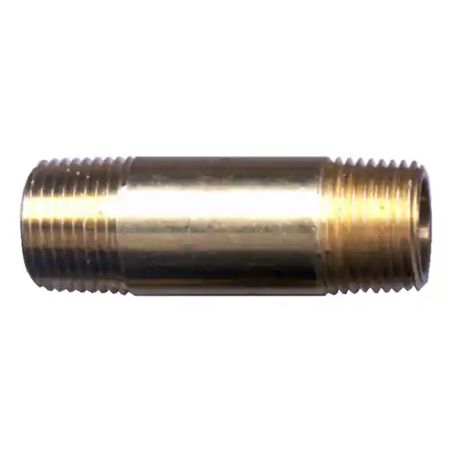 Brass Pipe Nipple; 1/8 MPT x 4in