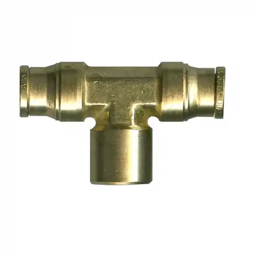 Push-Connect Tee; 1/4x1/8FPT