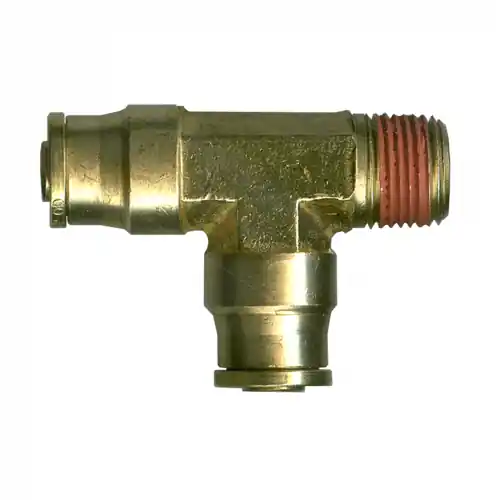 DOT PTC Tee; 1/4x1/8MPT x 1/4