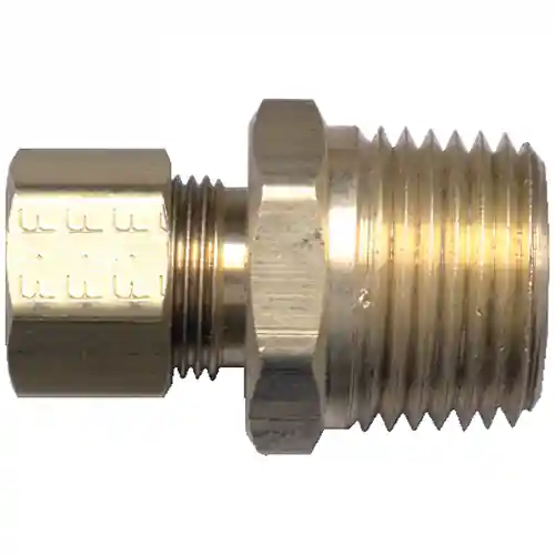 Brass Comp Adaptor; 3/8x3/4 MPT