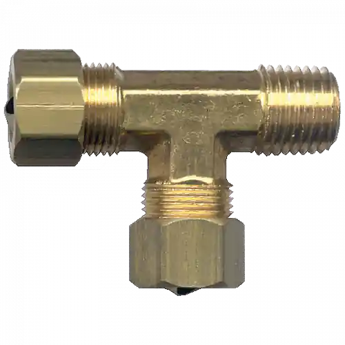 Comp Tee; 3/8x1/4 MPT x 3/8