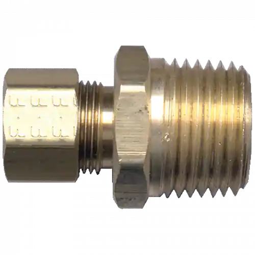 Comp Adaptor; 5/16 Poly Tubex1/4 MPT