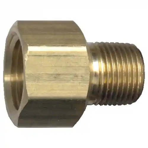 Brass Inv. Flare Adaptor; 1/2x3/8 MPT