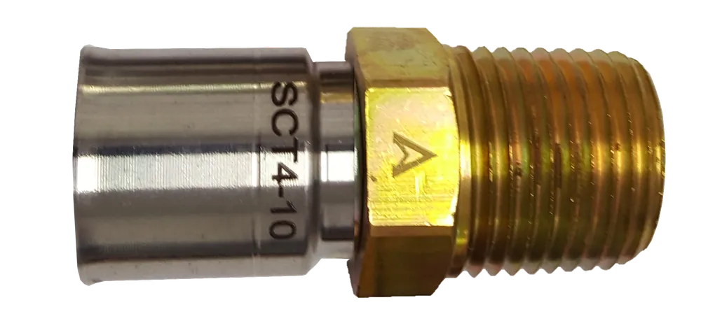 PTFE Crimp End; 5/8 Nom.IDx1/2MPT