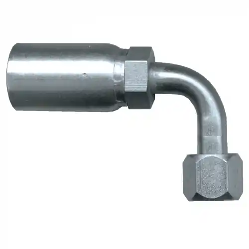 U Series Crimp End; 90LElbow; 1/4ID x1/4FJIC