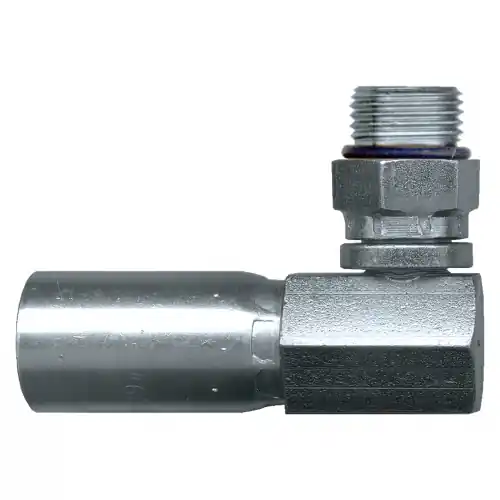 U Series Crimp End; 90Elbow; 1/2ID x1/2ORB