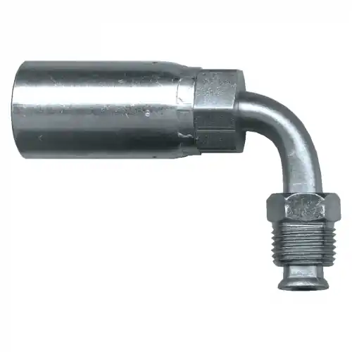 U Series Crimp End; 90Elbow; 1/4ID x1/4INVFL