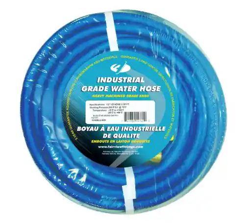 1/2 ID Blue PVC Water Hose; 50ft