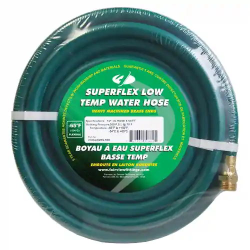5/8 ID Green Arctic Force Water Hose; 100ft