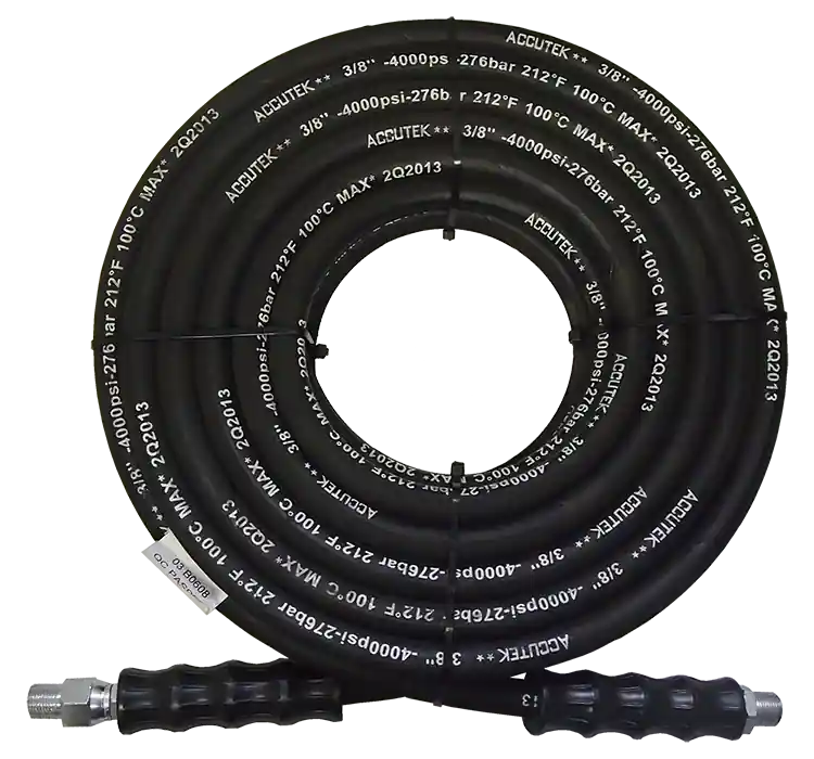 3/8 ID 4000 PSI P.Wash Assy; Black; 75ft