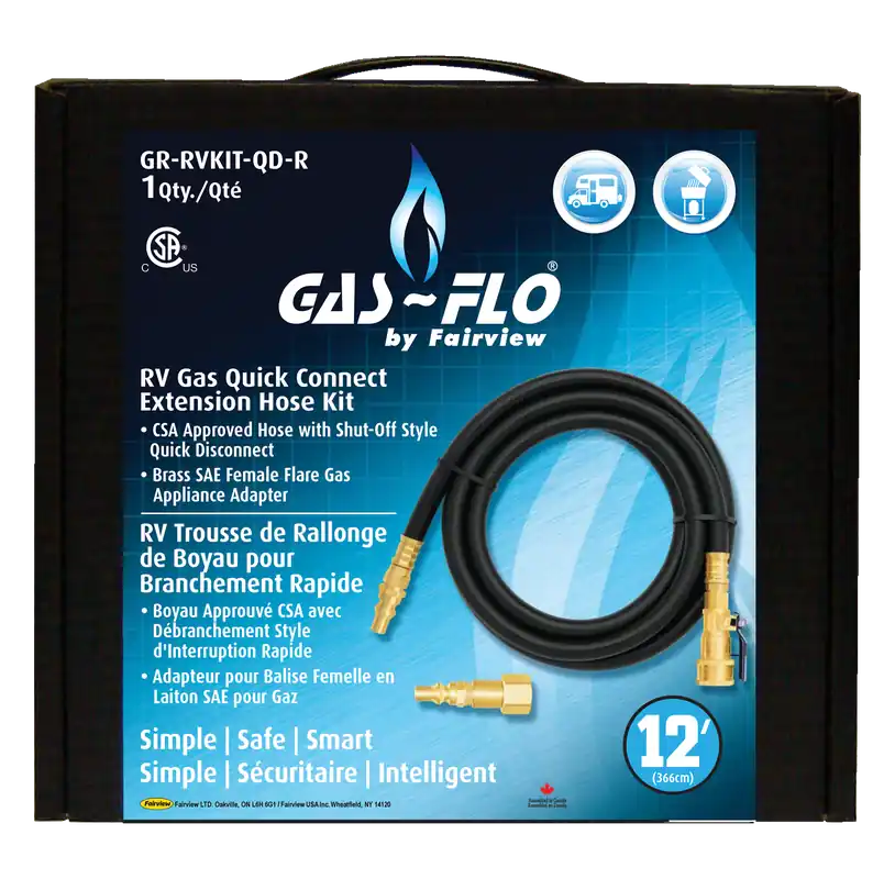 RV LP-Gas Quick Connect Extension Hose Kit