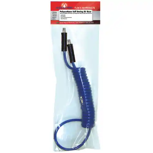 PU Coiled Assy; 3/8x25ft