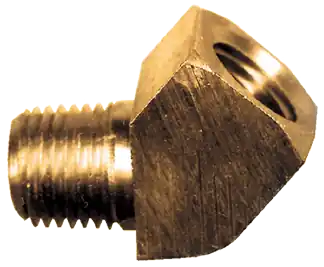 Brass 45 Elbow; 1/4 MPT x 1/4 FPT; Xtruded