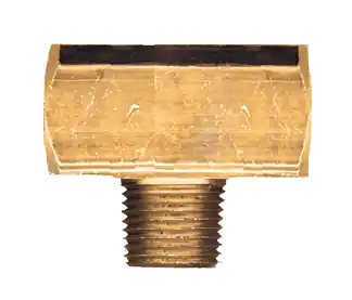 Brass Tee; 3/8 FPT x 3/8 FPT x 3/8 MPT; Xtruded