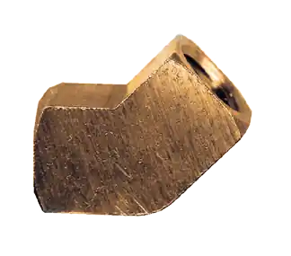 Brass 45 Elbow; 1/4 FPT; Xtruded