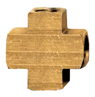 Brass Cross; 1/8 FPT; Xtruded