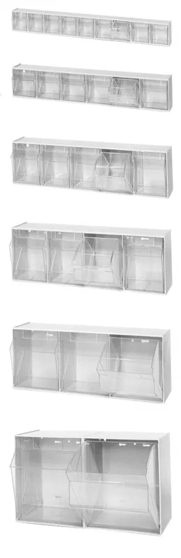 Cabinet Bin Cups, Clear