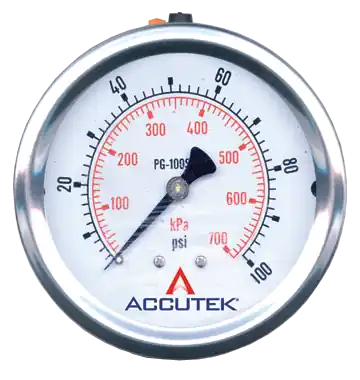0 100; Liquid Gauge; 4 Dial; CBM