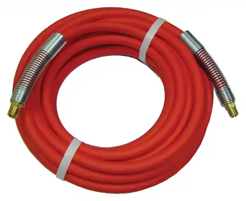 3/8ID Select PVC Assy; Red; 3/8MPT x 50ftw/ SGuard