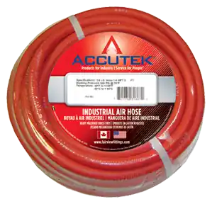 1/2ID Select PVC Assy; Red; 1/2MPT x 50ft