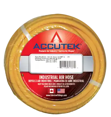 3/8ID Select PVC Assy; Yel; 1/4MPT x 100ft
