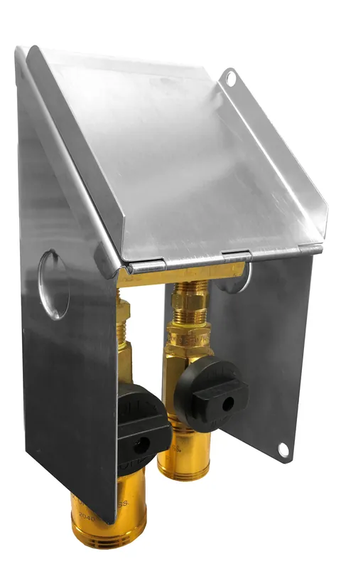 2LB LPG Outlet; 1/2BVQD and 3/8BVQD; SS Cover