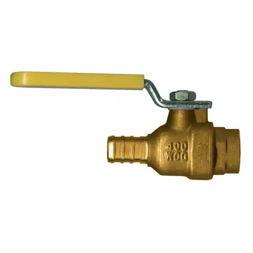 PEX Ball Valve 1/2x1/2L; Lead Free Brass