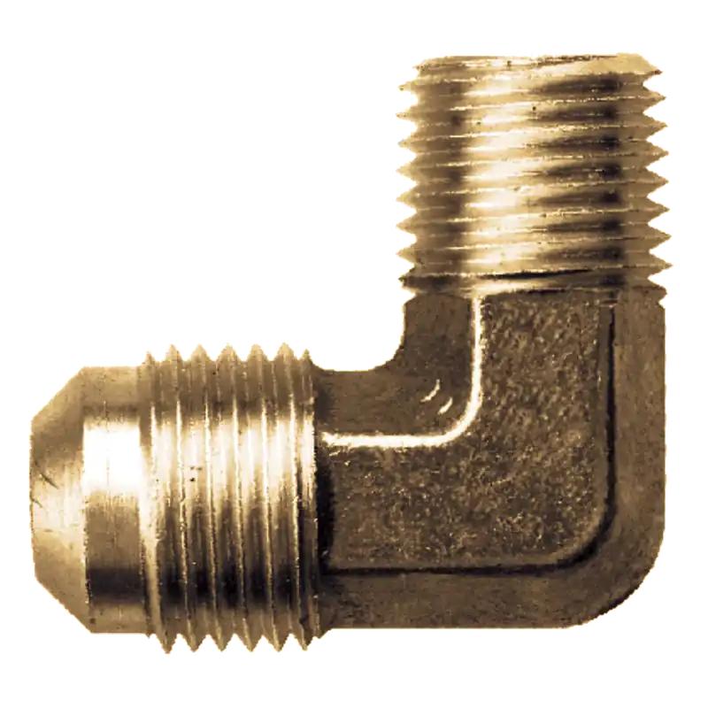 90 Elbow; 1/4 Flarex1/8 MPT; Lead Free Brass