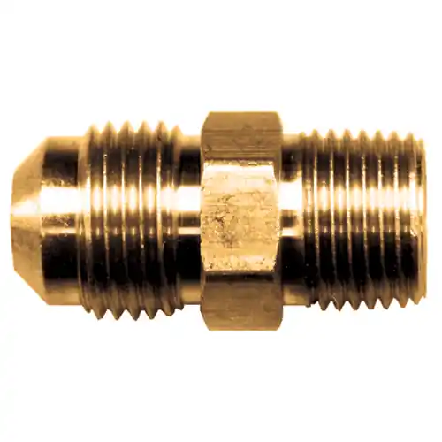 Connector; 1/2 Flarex3/8 MPT; Lead Free Brass