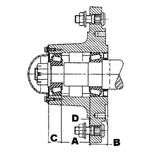 Hub w/Cups & Grease Fitting