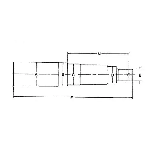 Spindle, 3" X 20" Cr W/Nut
