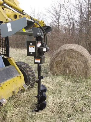 924HC Skid Steer Mounted Hydraulic Post Hole Digger