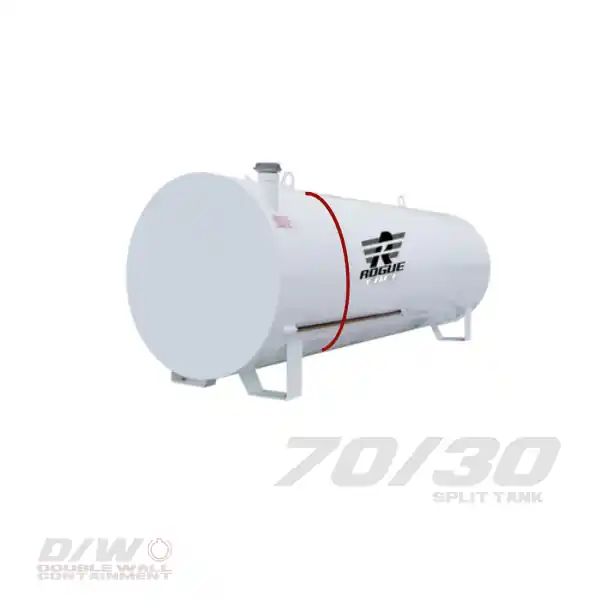 Meridian 4,595 Litre/ 1000 Gallon Double Wall 70/30 Split Utility Fuel Tank - 98110