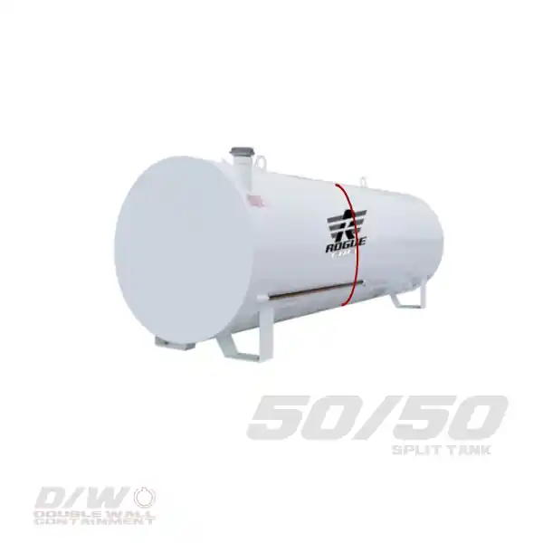 Meridian 4,595 Litre/ 1000 Gallon Double Wall 50/50 Split Utility Fuel Tank - 98111