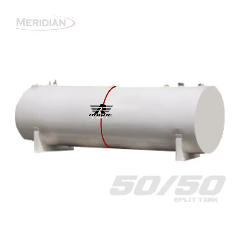 Meridian 4,595 Litre/ 1000 Gallon Double Wall 50/50 Split Fuel Tank, Fully Welded Saddle - 98109